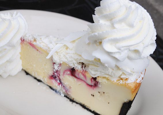White Chocolate Raspberry Truffle Cheesecake