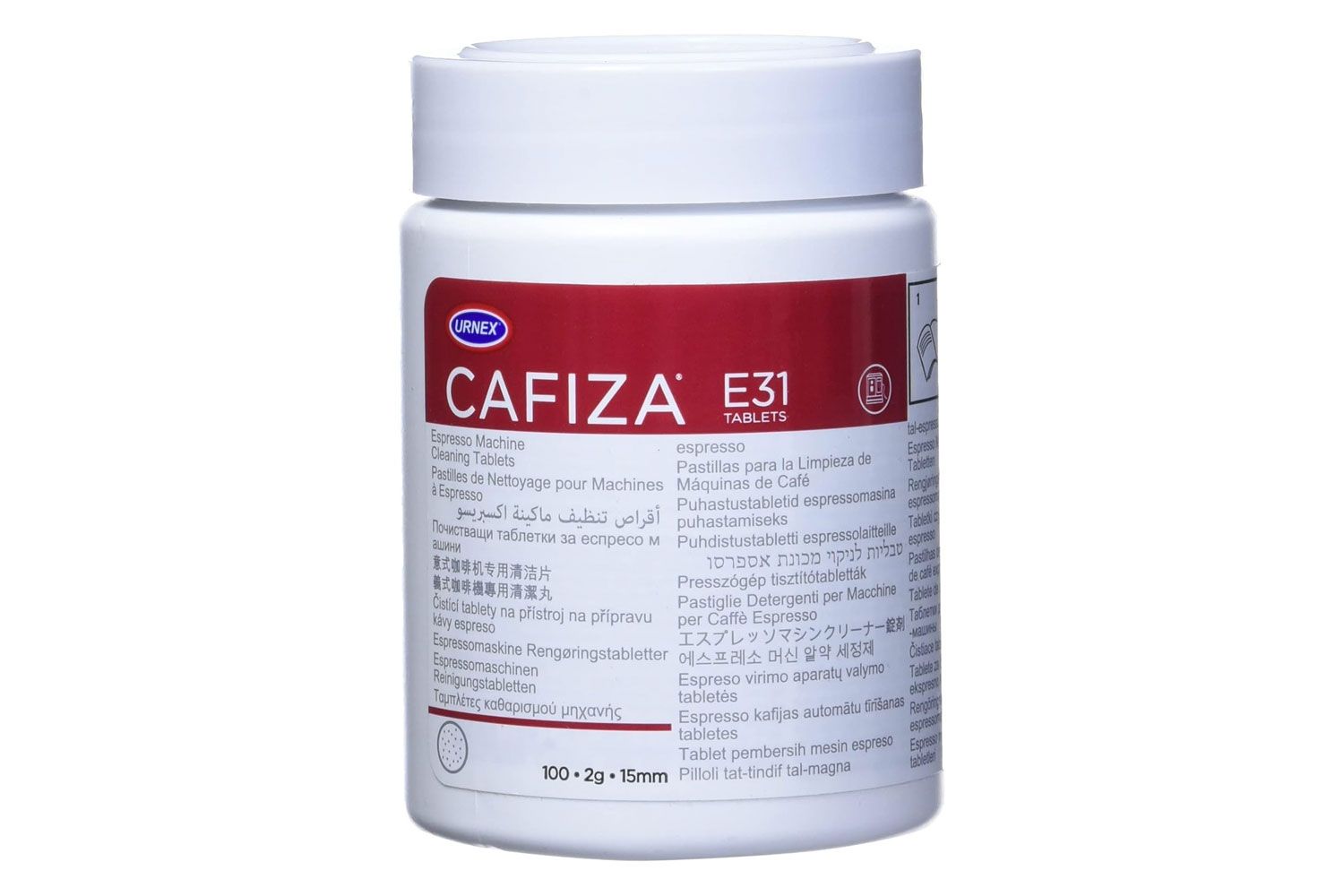 Urnex Cafiza Professional Espresso Machine Cleaning Tablets