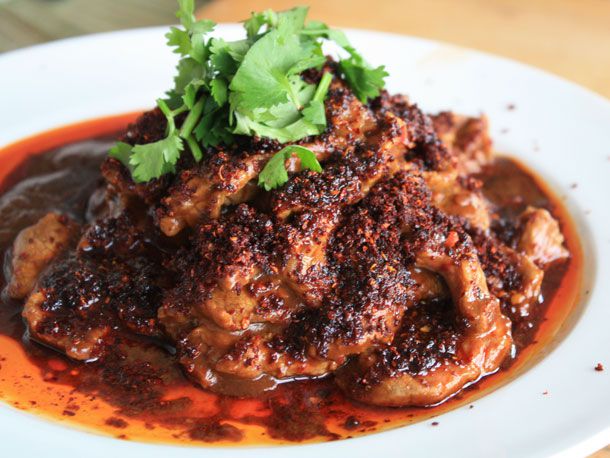 Sichuan-style boiled beef with chilis