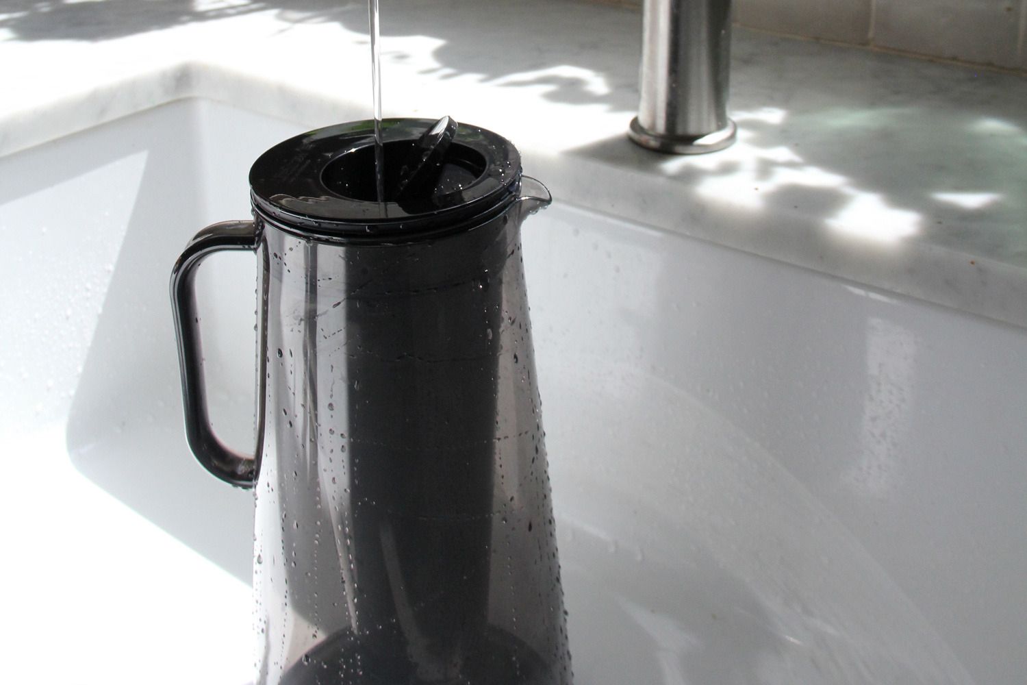 filling the lifestraw pitcher