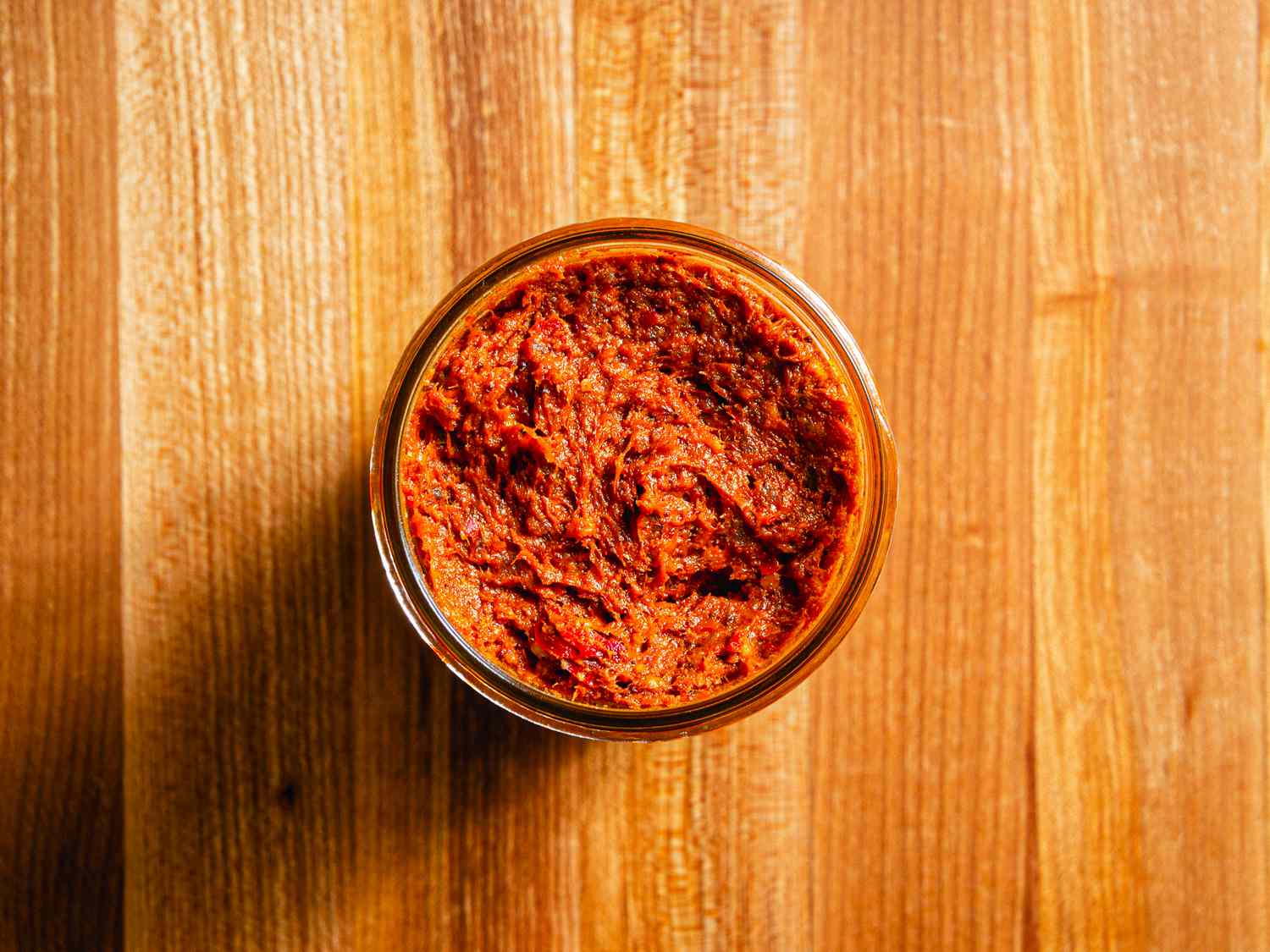 Fake Nduja in a glass jar