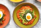 Overhead view of Bibim Guksu