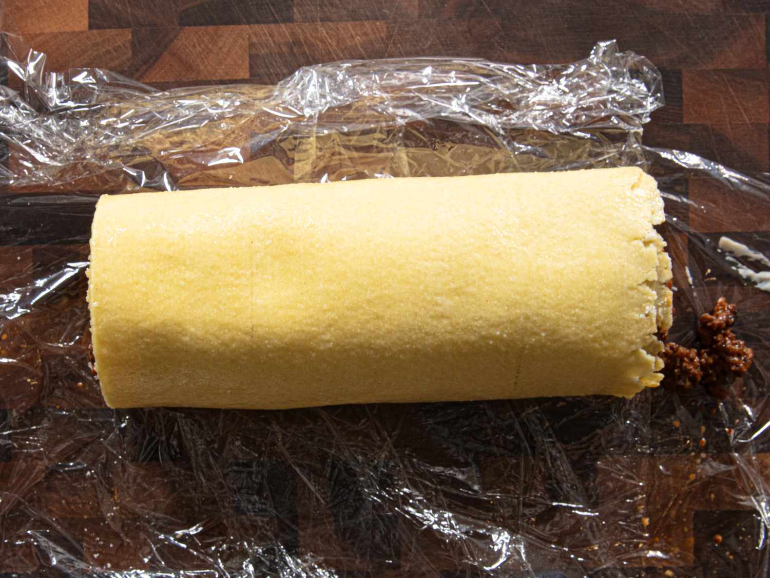 Overhead view of rolls