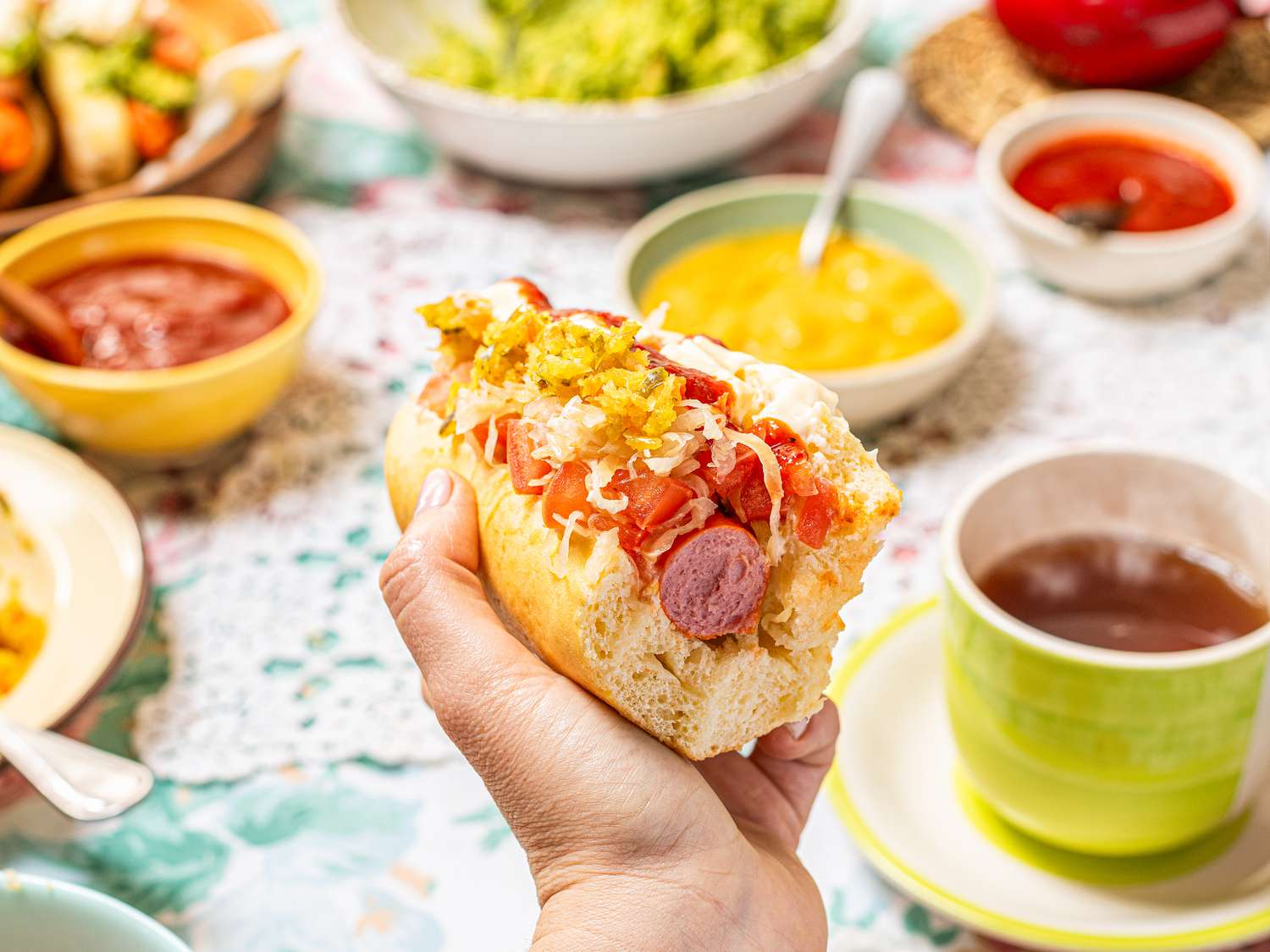 Side view of completos