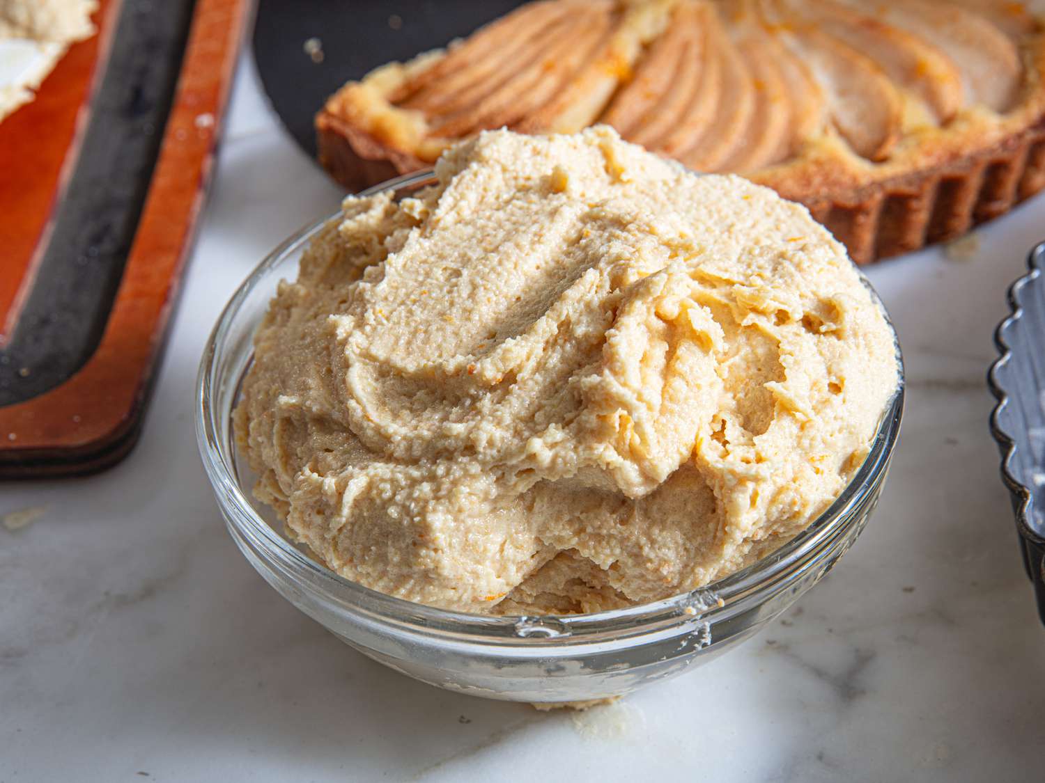 Side view of almond cream