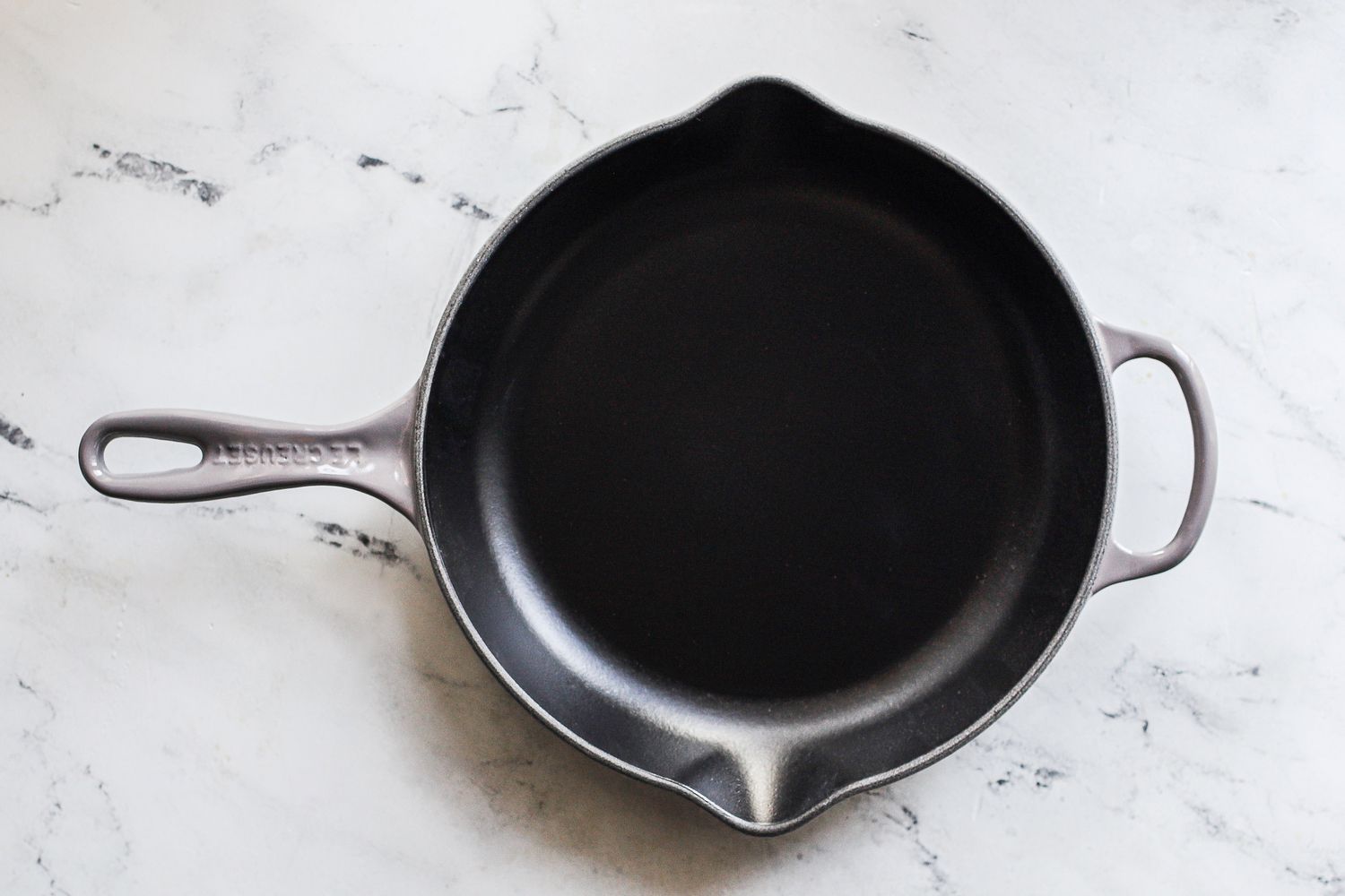 Le creuset enameled cast iron skillet