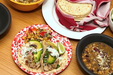 Chicken Green Chile Tacos