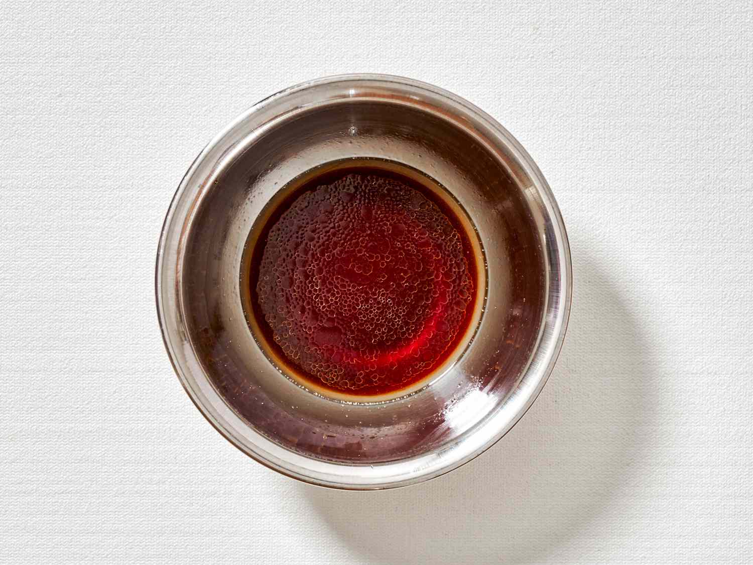 Dipping sauce mixed in a small bowl.