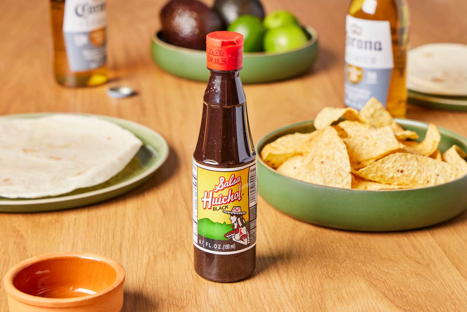 Salsa Huichol Negra on table