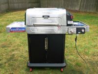 the Ninja flexflame grill in a backyard