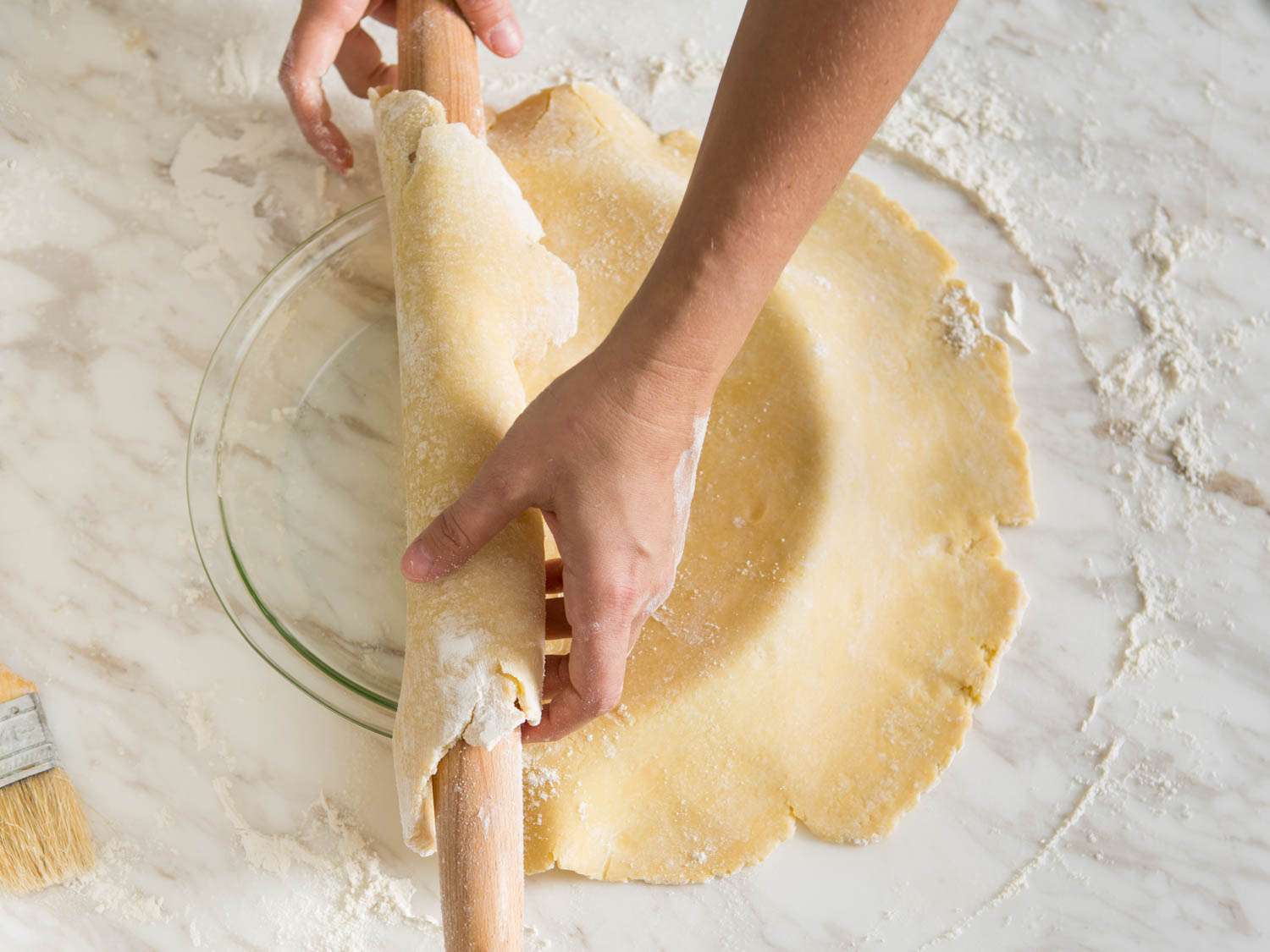 Transfer to pie plate