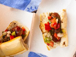 Overhead view of Choripan 