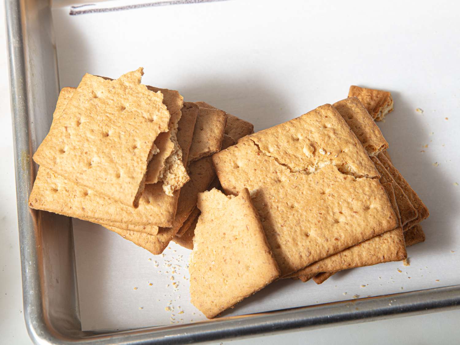 Overhead view of 7th graham cracker