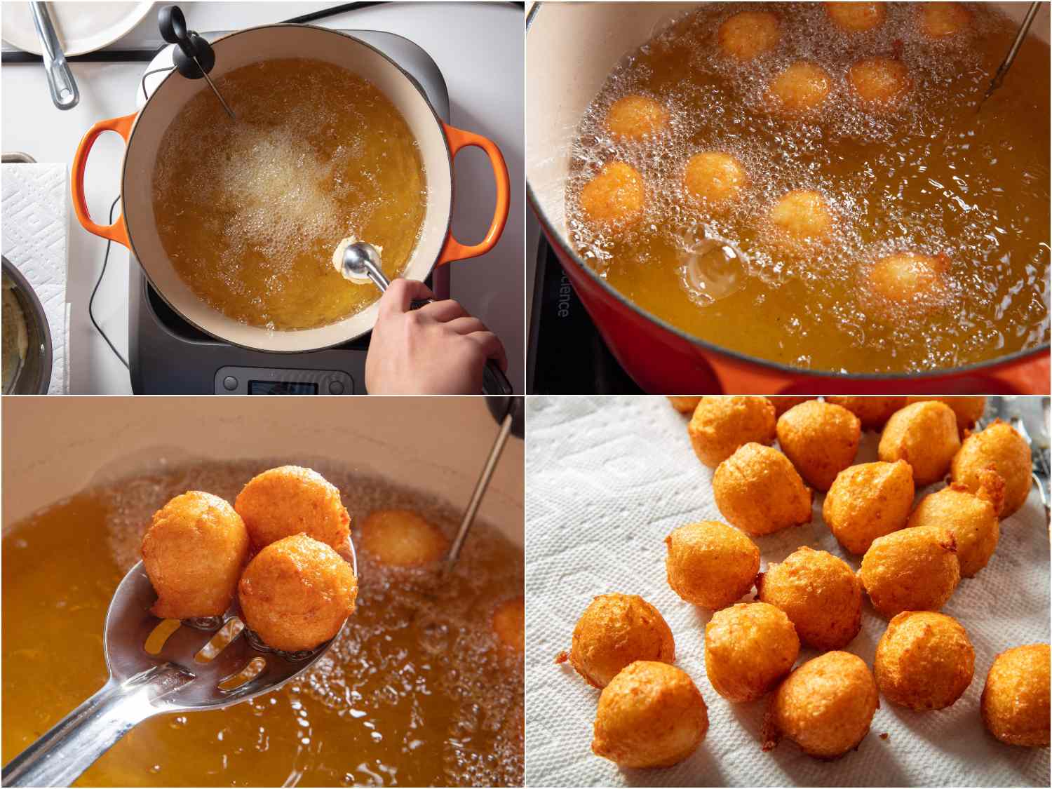 frying pommes dauphine