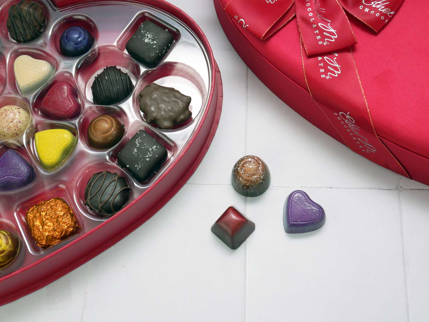 open box of ethel m chocolates