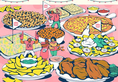 Illustration of Game Day Snacks