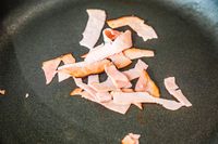 Meat cooking in the Misen Nonstick Pan