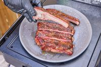 Ribs cooked in the Traeger Woodridge Pro