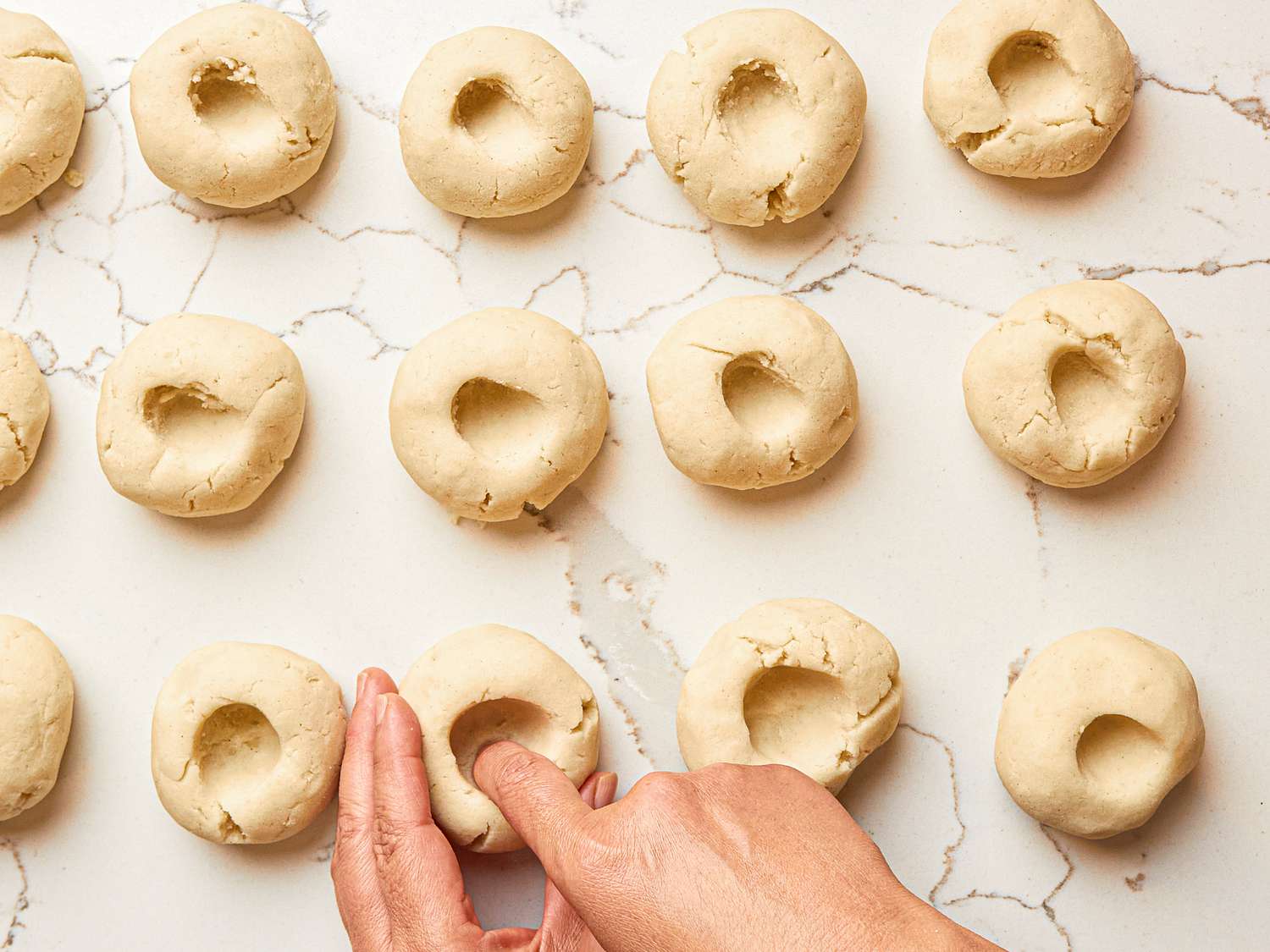 Overhead view of shaping