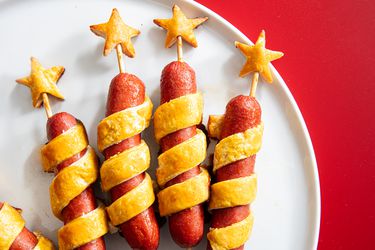 Overhead view of Firecracker HotDogs