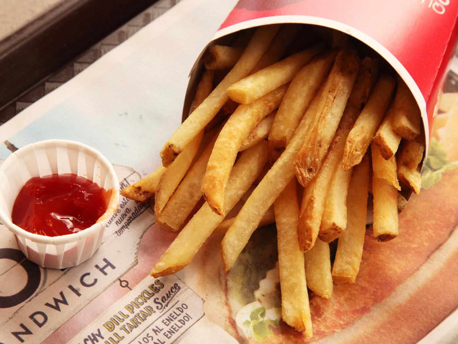 A box of Wendy's French Fries