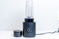 Zwilling Enfinigy Personal Blender on white countertop