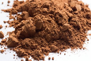 A pile of cocoa powder