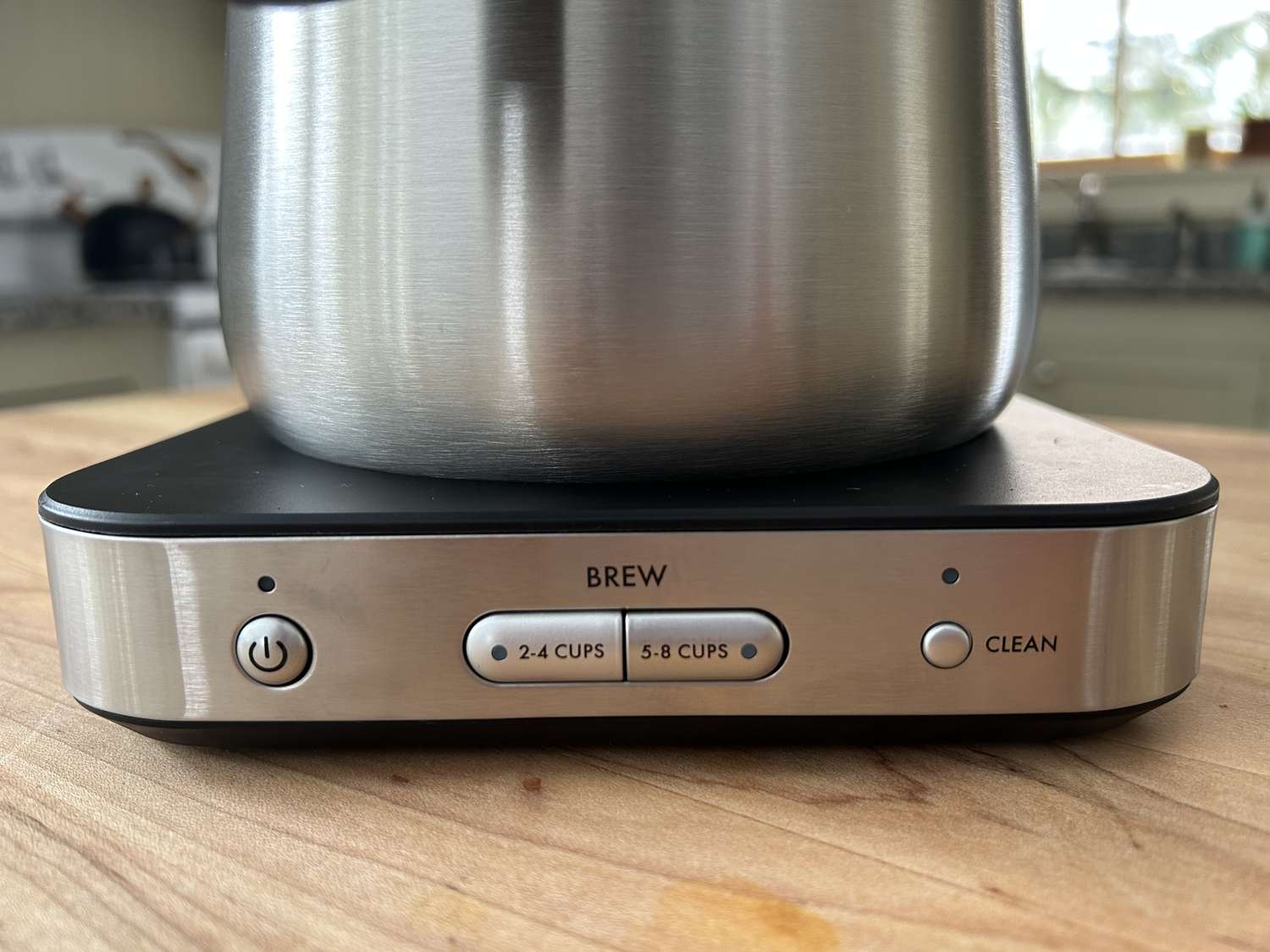 The display panel on the OXO Brew 8-Cup Coffee Maker