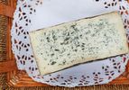 a slab of gorgonzola cheese