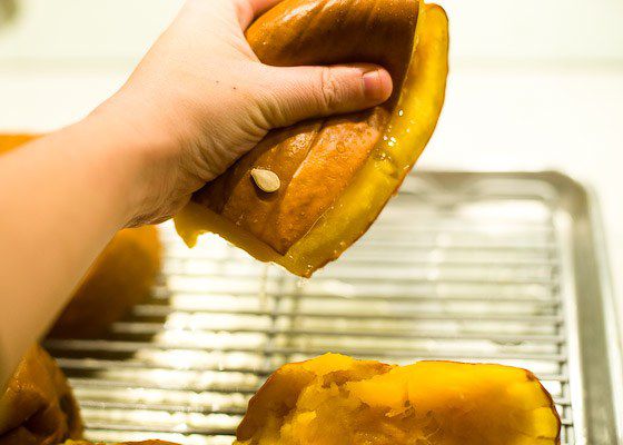 Squeeze out additional moisture