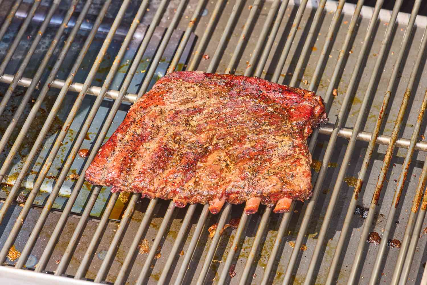 Ribs are cooked in the Yoder Smokers YS640S Pellet Grill