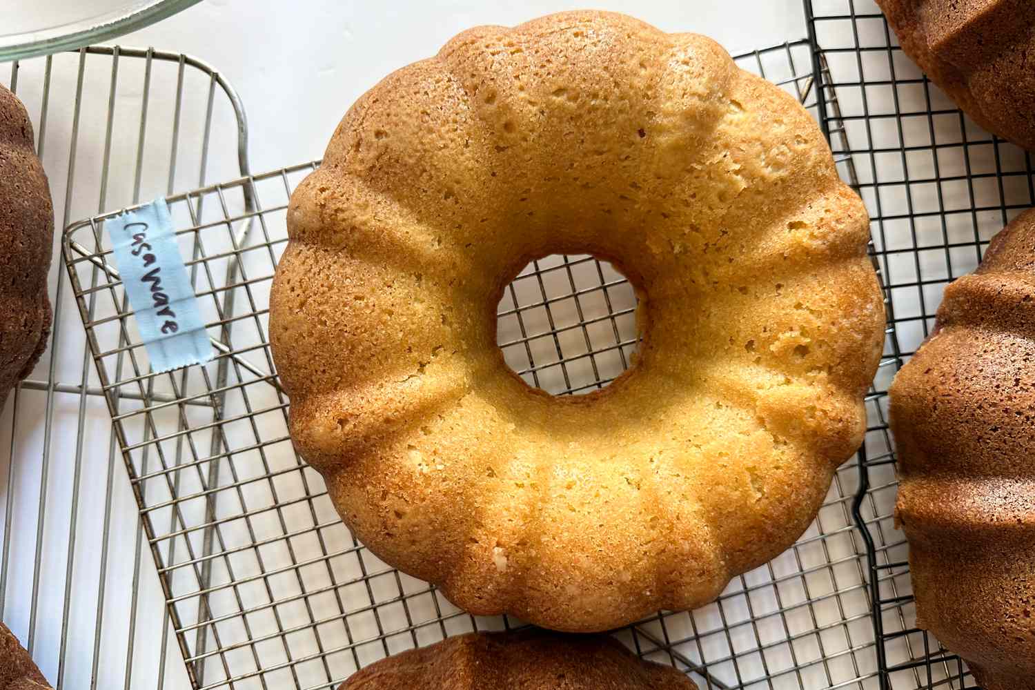 An undercooked Bundt cake