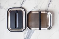 Bentgo Microsteel Lunch Box opened on counter