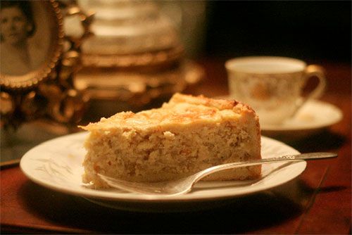 A slice of Italian grain and ricotta pie called pastiera