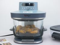 chicken wings cooking in the ninja crispi pro
