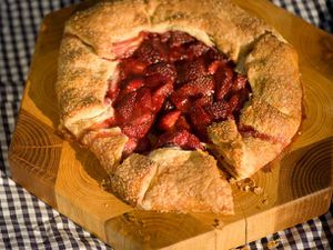 Strawberry galette