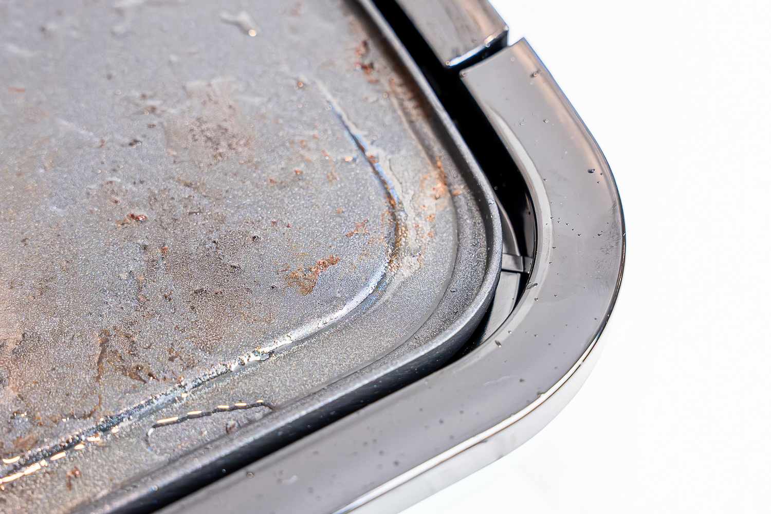 A closeup of the Dash electric griddle's surface