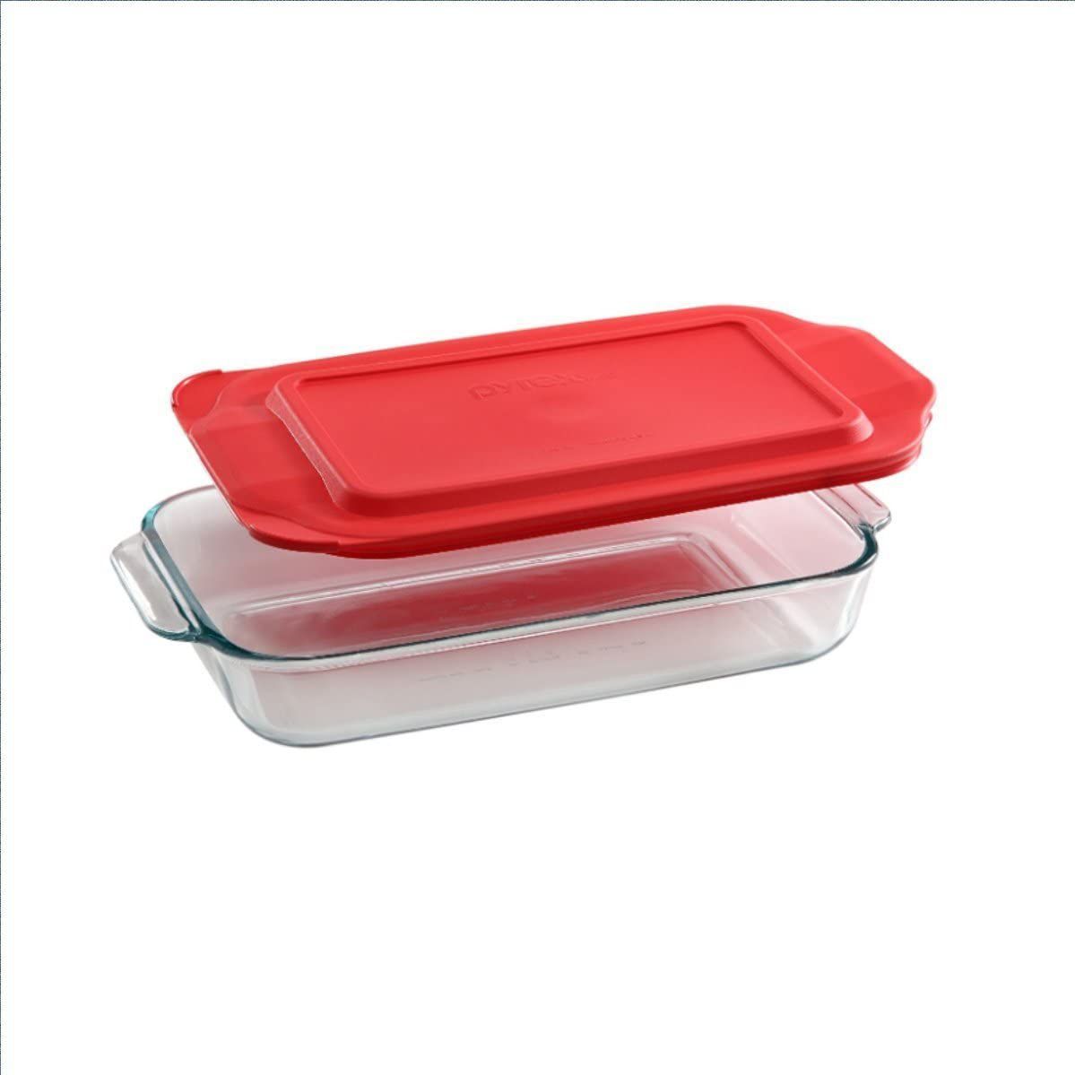 Pyrex 2-Quart Glass Baking Dish With Plastic Lid