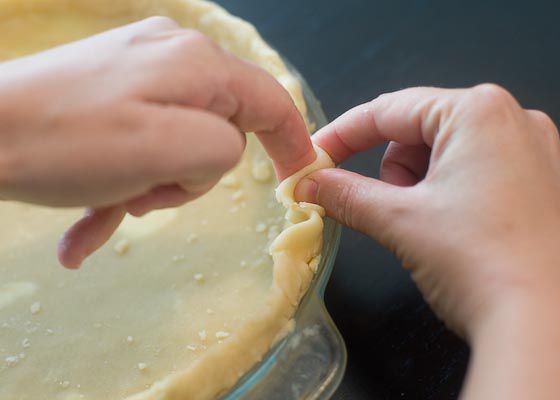 Classic crimped crust
