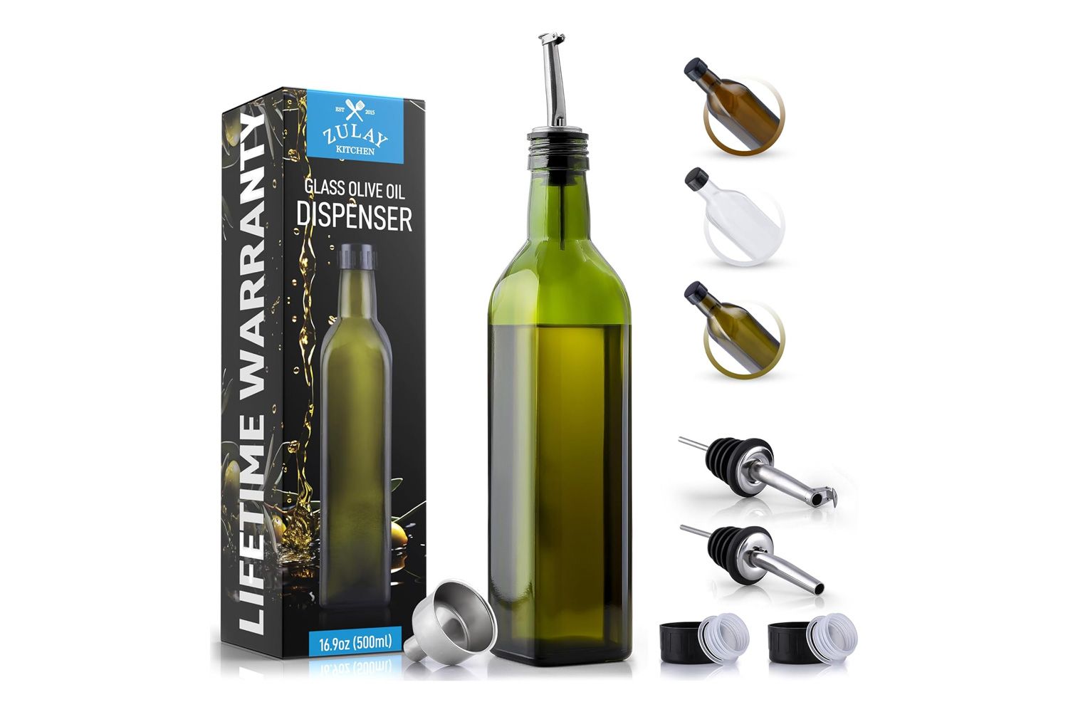 Amazon Zulay 17-Ounce Olive Oil Dispenser Bottle