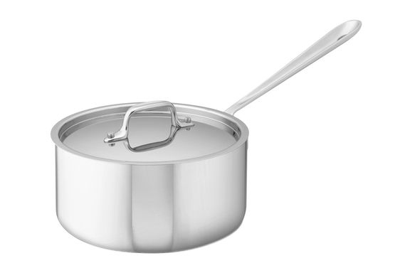 Williams Sonoma All-Clad Stainless Steel Tri-Ply 3-Quart Sauce Pan with Lid