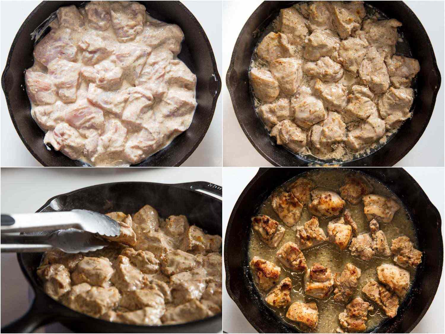 Broiling tandoori chicken process