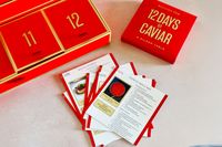 The Caviar Co 12 Days of Caviar Advent calendar recipe booklet cards