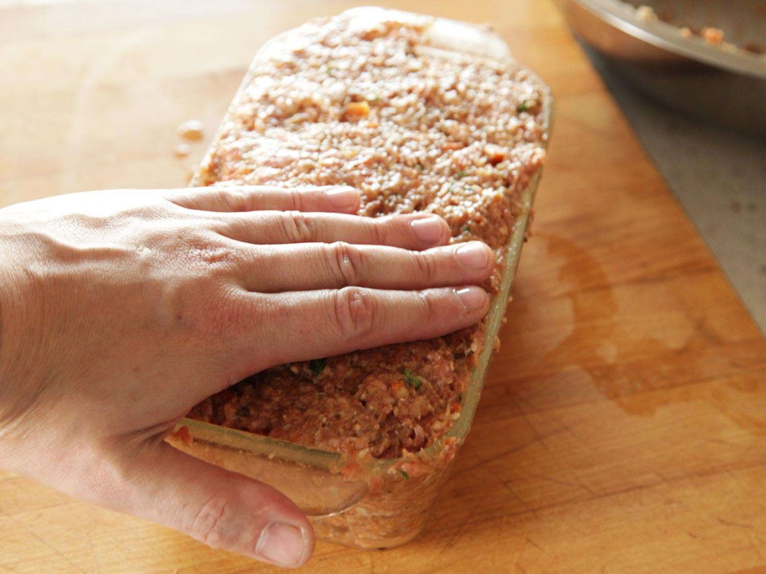perfectly-shaped meatloaf