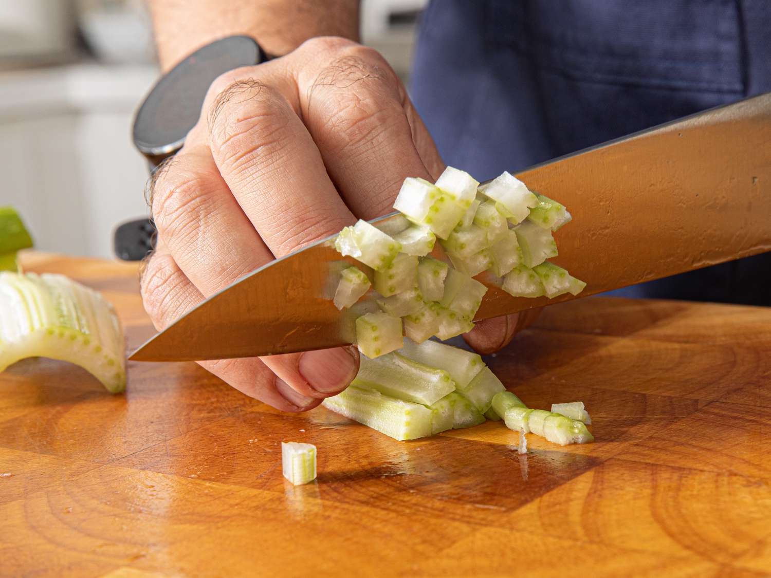 Dicing celery