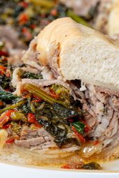 Side view of Philly Roast Pork