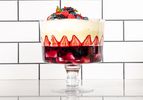 Trifle on a white counter