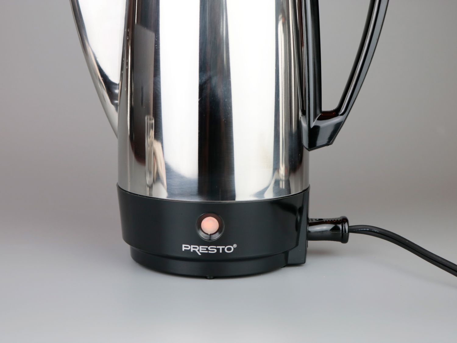 the light on an electric percolator