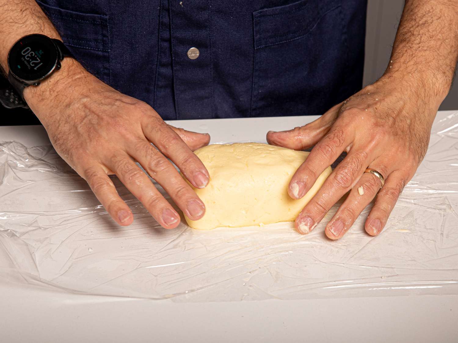 Forming butter into log