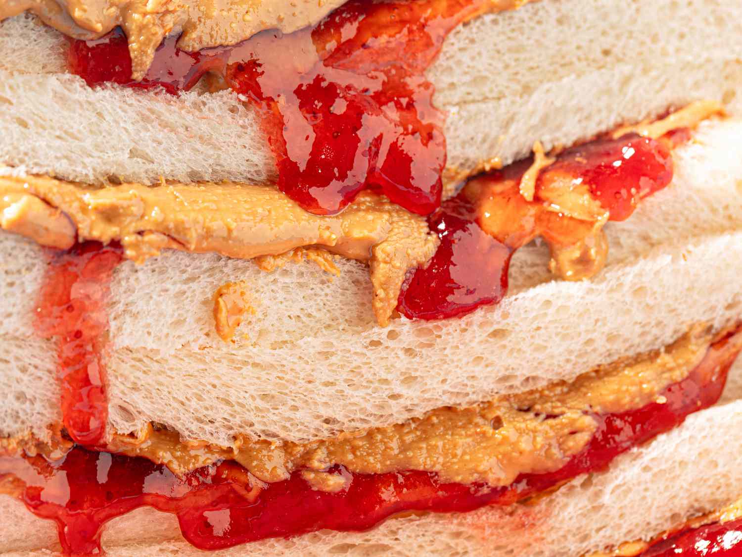 Side view close up of pb&J